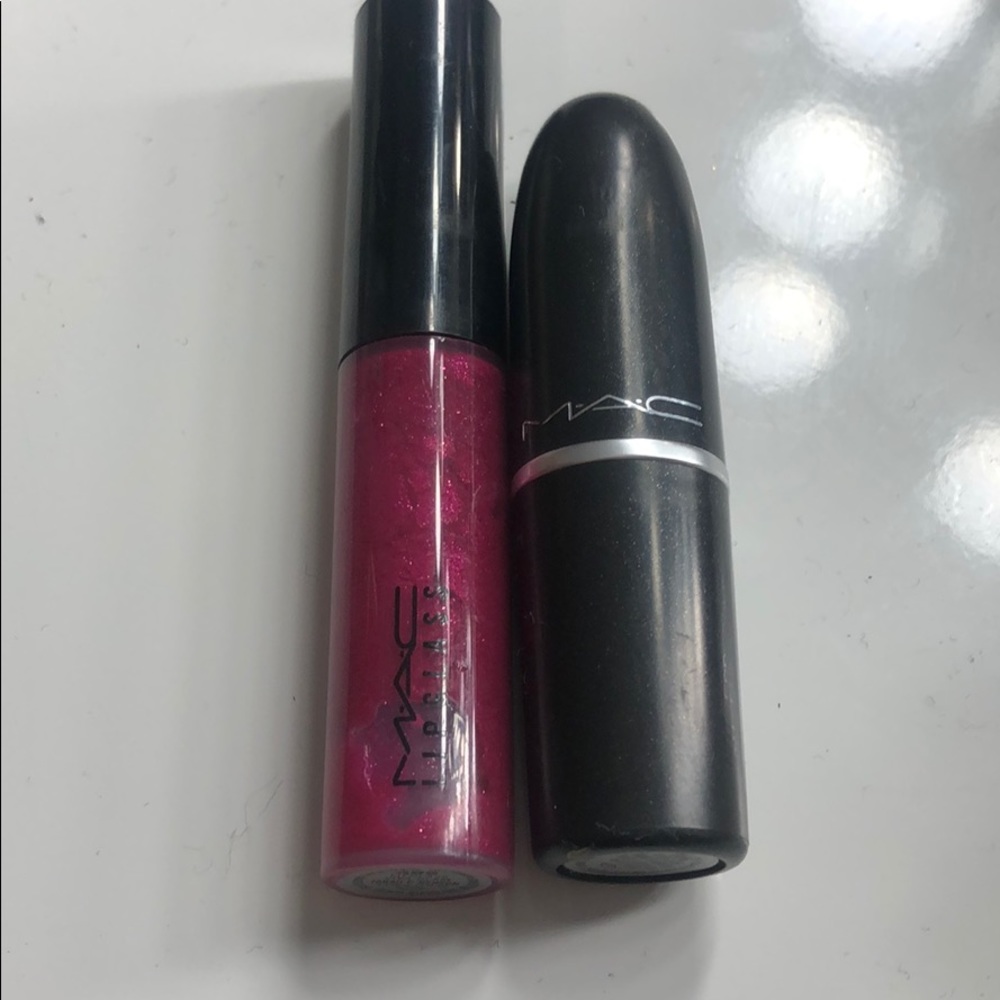 Mac viva glam Taraji lipstick and lipgloss